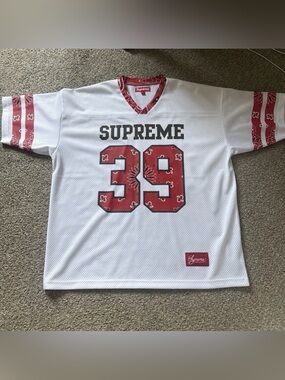 Supreme | Shirts | Supreme Monogram Football Jersey Ss8 | Poshmark